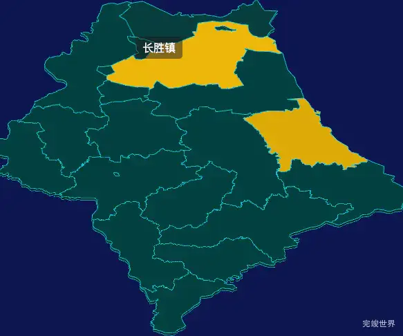 threejs赤峰市敖汉旗geoJson地图3d地图指定区域闪烁